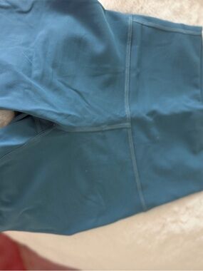 Blue lululemon biker shorts